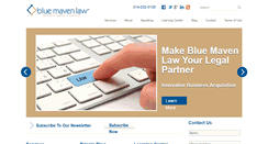 Desktop Screenshot of bluemavenlaw.com